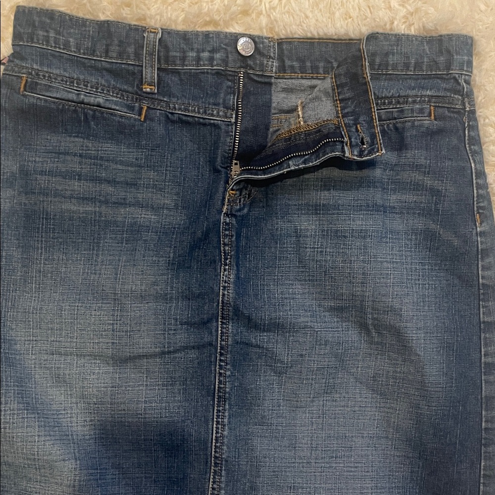 Ralph Lauren Indigo Pencil Jean Skirt - Picture 4 of 6